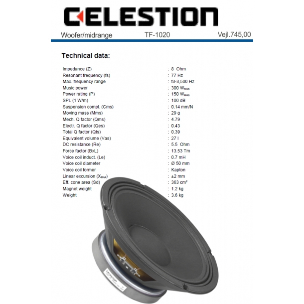 celestion tf1020